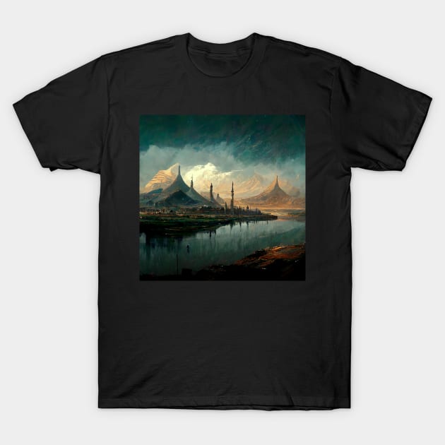 Fantasy Kingdom T-Shirt by Kazaiart